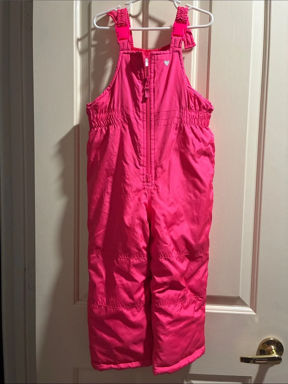 Carter's Bright Pink Girls' Snow Overalls